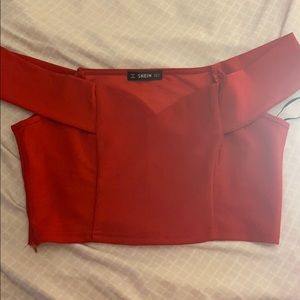 Off the shoulder crop top